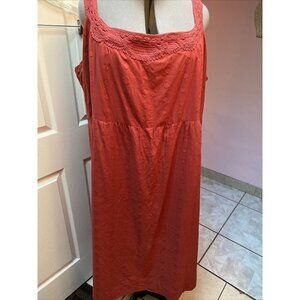 n DENIM 24/7 casual sleeveless rust color dres 34W